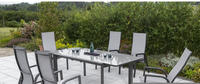 Merxx San Remo 6 Sitzplätze Aluminium/Textil grau