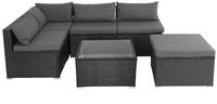 Casaria Polyrattan Lounge Set XL schwarz/anthrazit (995174)