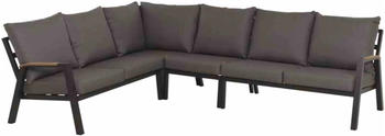 Siena Garden Lindos Loungeset Ecksofa 4-teilig FSC blau-grau (M60223)