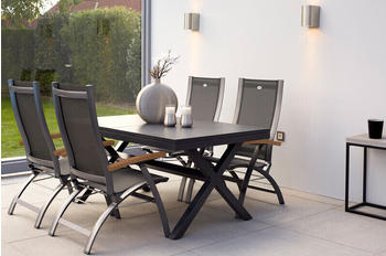 Hartman Outdoor Products Hartman Xanadu/Primo Alu/Textilene/Glaskeramik 4 Multipo 160/220x100cm Ausziehfunktion xerix (23169)