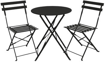 Svita Bistroset Metall schwarz