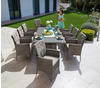 KONIFERA Garten-Essgruppe »Mailand«, (25 tlg.), 8 Sessel, Tisch 200x100 cm,