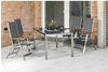 Merxx Ferrara 4 Sitzplätze Edelstahl/Textil/Akazienholz silberfarben