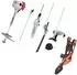 Ikra IBKH 52-1 Benzin-Multitool 4in1 Rasentrimmer, Freischneider, Heckenschere, Hochentaster (68100003-AZ)