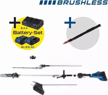Scheppach BC-MFH400-X Akku-Multifunktionsger&auml;t 4-in-1 40V 2x2Ah (SCH4046664222491)