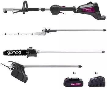 Gomag GO-GMG400BL 4-in-1 Garten-Multifunktionsger&auml;t 20V, 2x 2Ah (39048179982-01)