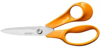 Fiskars Classic Gartenschere 18cm gezahnte Klinge, Kunststoffgriff (1075052)