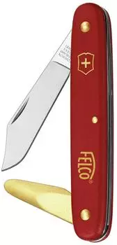 Felco 3.91 10 Okulier- und Schneidmesser, Klinge 51mm, roter Nylongriff (3.9110)