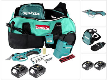 Makita DUP361 (2x 6,0 Ah + Tasche ohne Ladegerät)