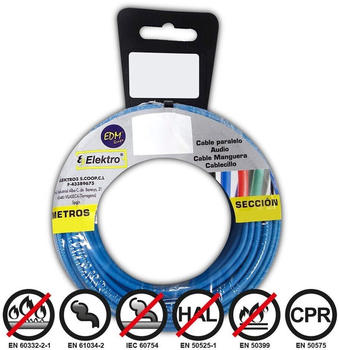 EDM Parallelschnittstellenkabel 50 m blau (28505)