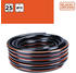 Black & Decker Gartenschlauch 25 m Ø 13 mm PVC schwarz/orange