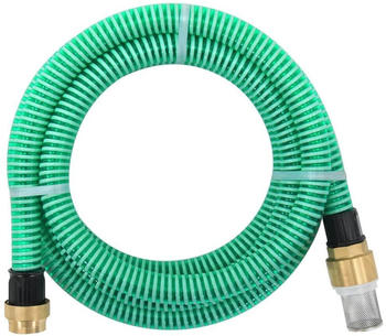 vidaXL Saugschlauch mit Messing Anschlüssen 25 m PVC grün (151052)