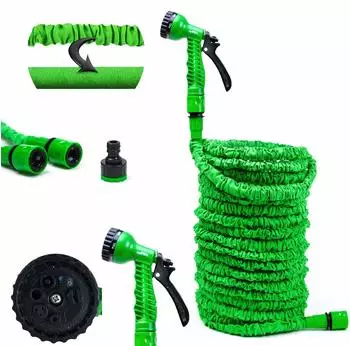Grafner flexibler Gartenschlauch grün 45m inkl. Brause (FG10574)