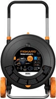 Fiskars 1071670 Comfort Waterwheel Schlauchwagen 13 mm 31.5 m 1/2 Zoll 1 St. Schwarz