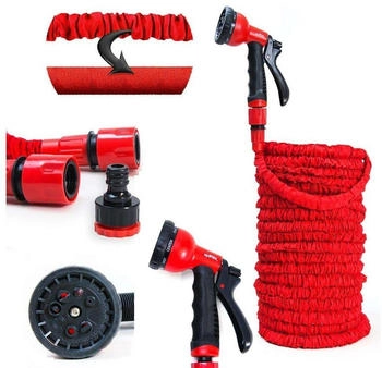 Grafner Flexibler Gartenschlauch rot 30m Brause (FG10645)