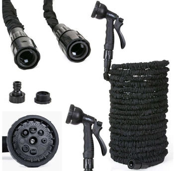 Grafner flexibler Gartenschlauch schwarz 30m Brause (FG10695)