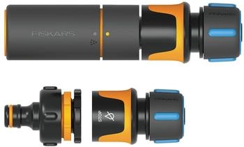Fiskars Schlauchd&uuml;sen Starterkit SoftGrip mit Schlauchd&uuml;se und Verbindungen Schwarz/Orange/Blau (1027091)