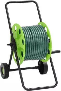 vidaXL Schlauchwagen mit 30 m Schlauch PVC Grün