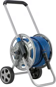 LUX Tools Schlauchwagen-Set Metalltrommel mit Schlauch 25m