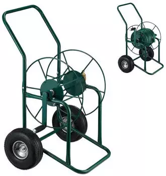 Relaxdays Gartenschlauchwagen gr&uuml;n 9,6 kg (10033780_0)