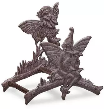 Relaxdays Hose holder with elf pattern dark brown