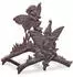 Relaxdays Hose holder with elf pattern dark brown