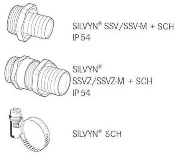 Lapp Kabel SILVYN SI Kabelschutzschlauch PVC 13x16mm silbergrau 50m (61713300)