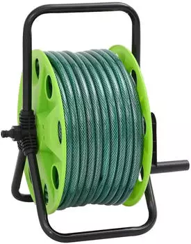 vidaXL Schlauchtrommel Freistehend mit Schlauchanschluss-Set 0,5\" 20 m