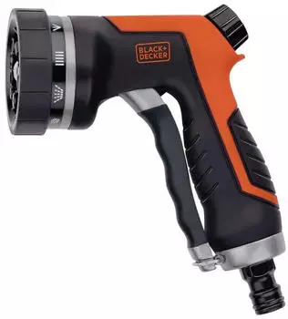 Black & Decker Gartenbrause zur Bew&auml;sserung 10 St&auml;nder Universal Schwarz/Orange