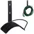 Relaxdays Wall-mounted garden hose holder black 60 m 5/8 inch