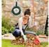 Relaxdays Wall-mounted garden hose holder black 60 m 5/8 inch