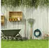 Relaxdays Green hose holder with roses 20 m