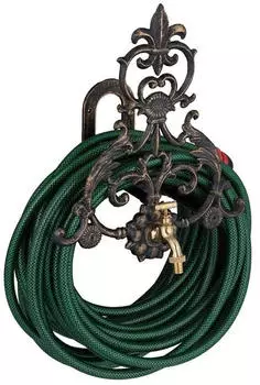 Relaxdays Vintage hose holder with tap