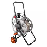 Neo TOP-15-792, Neo Gartenschlauchwagen, Metall, bis 60 m 1/2" Schlauch, mit