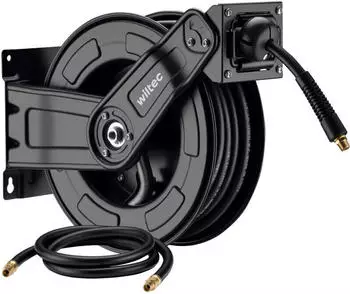 Wiltec Automatic hose reel with hybrid hose 20 m