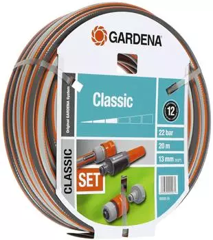 Gardena PVC-Schlauch Classic 1/2" - 20 m mit Systemteilen (18008-20)
