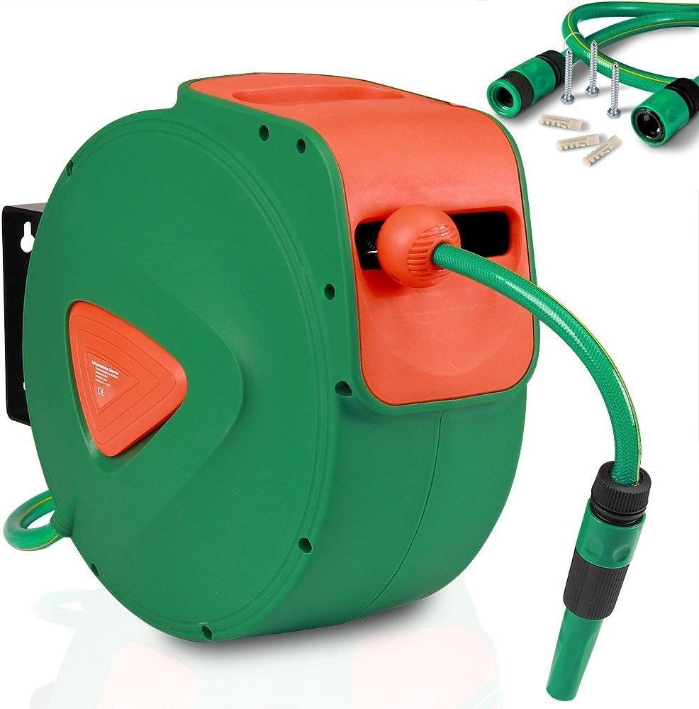 Deuba Wandschlauchbox mit Aufrollautomatik (20m) Schlauchbox