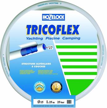 Hozelock Tricoflex Yachting PVC Schlauch Rolle 15 mm - 25 m