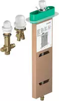 Hansgrohe Ecostat Comfort - Thermostat-Duscharmatur, schwarz chrom geb&uuml;rstet