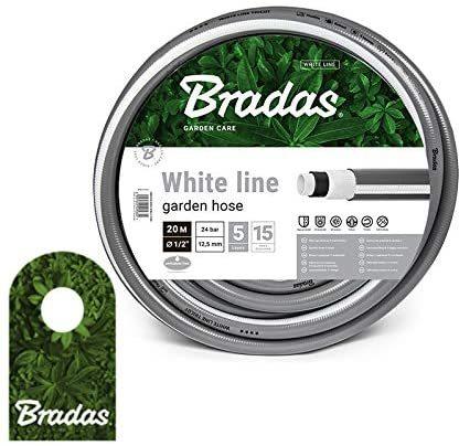 Bradas White line 3/4'' 50m silber/weiß