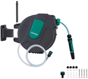 VONROC Automatik Garten-Schlauchtrommel inkl. 15m Gartenschlauch (HR503XX)