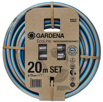 Gardena EcoLine Schlauch 13 mm 1/2 20 m mit Systemteilen (20 m 13 mm) (18931-20)