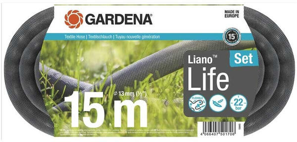 Gardena Liano Life 1/2 15 m Set (15 m 13 mm) (18445-20)