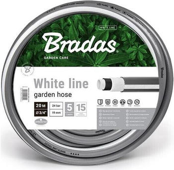 Bradas Gartenschlauch WHITE LINE 20m 3/4" silber/weiß (WWL3/420)