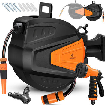Kesser Wasserschlauchtrommel 15 m orange