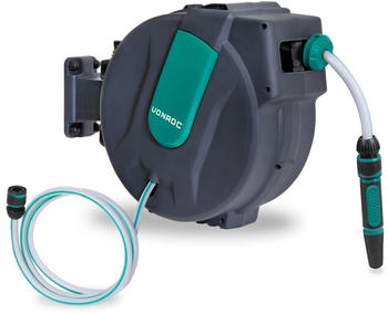VONROC Automatik Garten-Schlauchtrommel inkl. 25m Gartenschlauch (HR502XX)