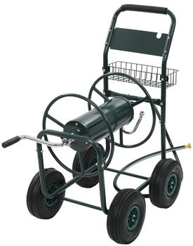 vidaXL Gartenschlauchwagen mit 1/2" Schlauchanschluss 75 m Stahl (143777)