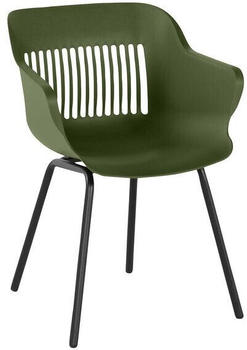 Hartman Jill Rondo 2er Set Gartensessel Aluminium/Kunststoff black/moss green (23901831)
