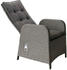 Ploß Kibico Dining Sessel Polyrattan 60x68x111cm Rücken stufenlos verstellbar grau-natur-meliert (7316721)