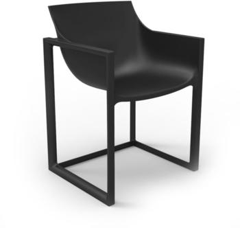 Vondom WALLSTREET Stuhl mit Armlehnen 57x53x80cm schwarz
